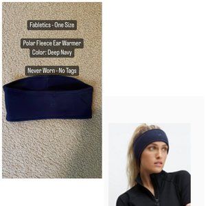 Fabletics Navy Fleece Ear Warmer